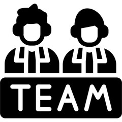 Team Building Event Glyph Icon
