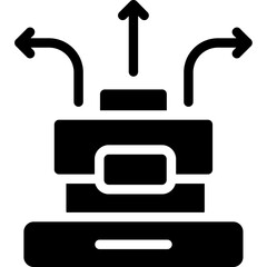 Career Counseling Glyph Icon