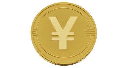 Isolated Yen Coin
