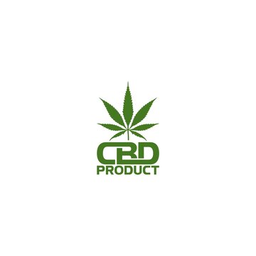 CBD marijuana product icon isolated on white background