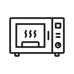 Microwave icon vector image. Suitable for mobile apps, web apps and print media.