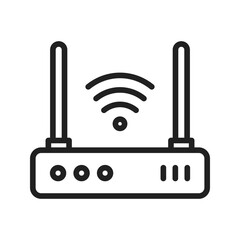 Router icon vector image. Suitable for mobile apps, web apps and print media.