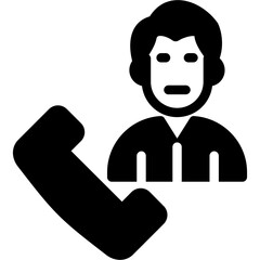 Friendship Call Glyph Icon