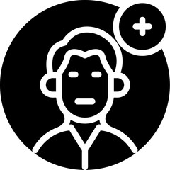 Friendship Add Glyph Icon