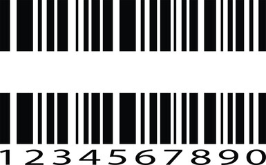 Barcode product distribution icon set. Vector collection isolated on transparent background. Business concept barcode pictogram. Bar code scan label for product price tag. Easily editable stroke.