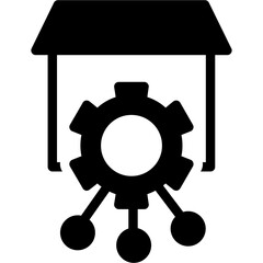 Warehouse Distribution Glyph Icon