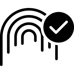 Biometrics Glyph Icon