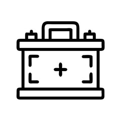 Car Battery Icon Design