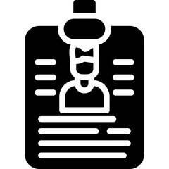Identity Holder Glyph Icon