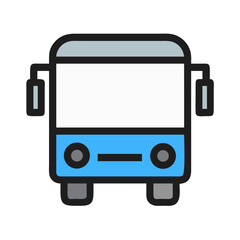 Bus Front View Icon Design