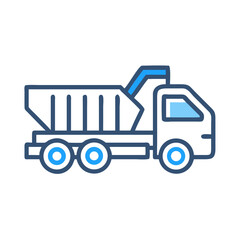 Dump Trailer Icon Design