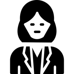 Lawyer Glyph Icon