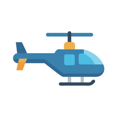 Helicopter Side View Icon Design