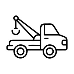 Truck Outline Icon Design