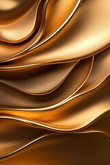 Fototapeta premium Luxury golden wave gradient with soft blurred edges and metallic shimmer creates a warm ambiance of elegance and sophistication