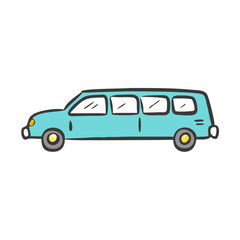 Fototapeta premium limousine icon, limousine vector illustration-simple illustration of limousine, perfect for limousine logos and icons