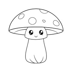 Vector illustration of mushroom 