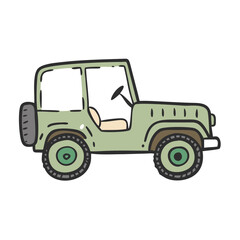 military jeep icon, military jeep vector illustration-simple illustration of military jeep, perfect for military jeep logos and icons