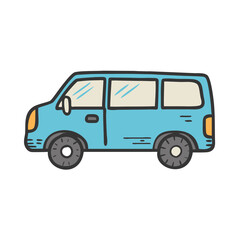 minivan icon, minivan vector illustration-simple illustration of minivan, perfect for minivan logos and icons