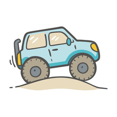 off road vehicle icon, off road vehicle vector illustration-simple illustration of off road vehicle, perfect for off road vehicle logos and icons