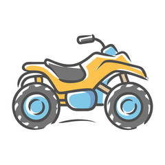 Fototapeta premium quad bike icon, quad bike vector illustration-simple illustration of quad bike, perfect for quad bike logos and icons