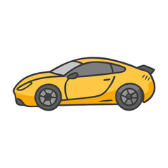 sports car icon, sports car vector illustration-simple illustration of sports car, perfect for sports car logos and icons
