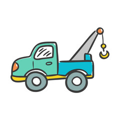 tow truck icon, tow truck vector illustration-simple illustration of tow truck, perfect for tow truck logos and icons