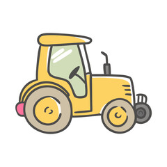 tractor icon, tractor vector illustration-simple illustration of tractor, perfect for tractor logos and icons
