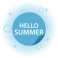 hello summer with 3d topical background leaves.vector illustration background design.