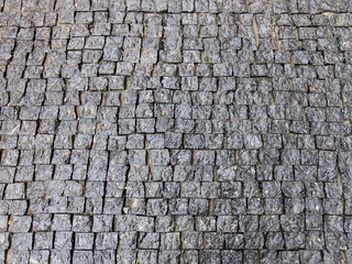Pavement, covered with paving slabs, shared space, background