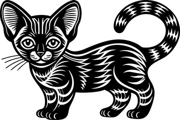 Powerful and captivating image of a wild cat in its natural environment, portraying strength, agility, and untamed beauty. Ideal for use in wildlife documentaries, nature-themed designs, conservation 