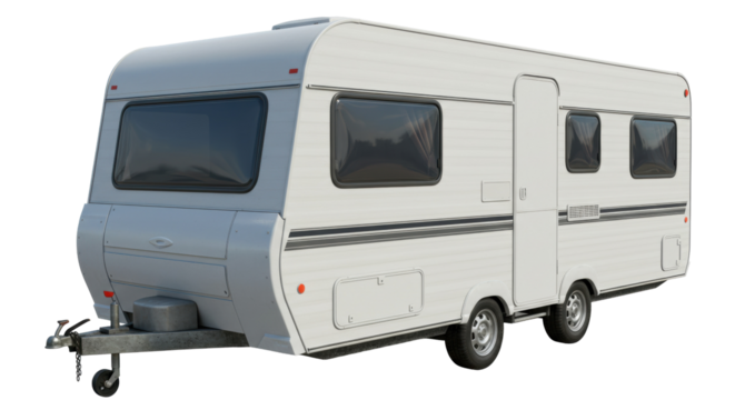Isolated Caravan