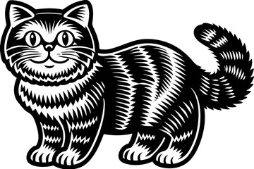 Powerful and captivating image of a wild cat in its natural environment, portraying strength, agility, and untamed beauty. Ideal for use in wildlife documentaries, nature-themed designs, conservation 