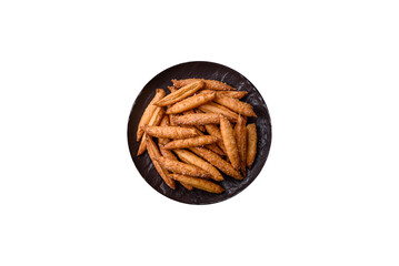 Cinnamon flavored biscuits or breadsticks