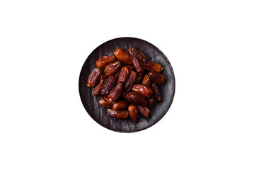 Dried tropical date fruit as an ingredient for fresh organic diet food