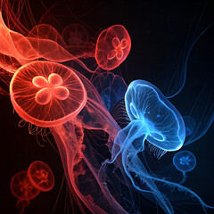 Fototapeta premium jelly fish in the water