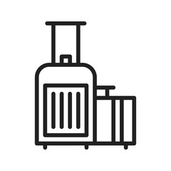 Luggage icon vector image. Suitable for mobile apps, web apps and print media.