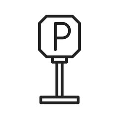 Parking icon vector image. Suitable for mobile apps, web apps and print media.