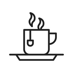 Tea Cup icon vector image. Suitable for mobile apps, web apps and print media.