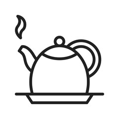 Tea Kettel icon vector image. Suitable for mobile apps, web apps and print media.