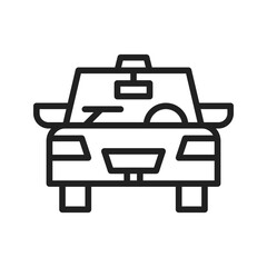Taxi icon vector image. Suitable for mobile apps, web apps and print media.