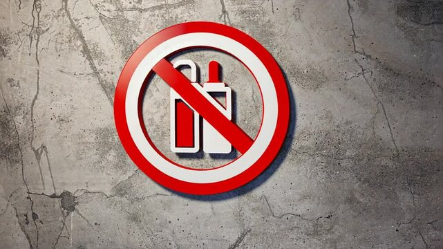 No vaping sign.