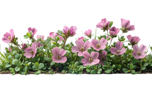 Spring Blossom Bed: Delicate spring blossoms, adorned with tender petals, bloom vibrantly, ushering in a season of renewal and beauty.