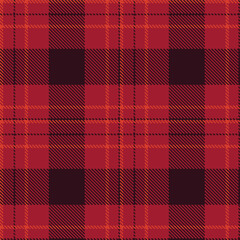 Bright rouge Tartan patterns fabric texture. Elegant Sandy scarlet Seamless Tartan