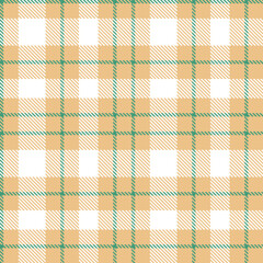 Muted very light brown Seamless Tartan with Deep ocean green accents Textile Design