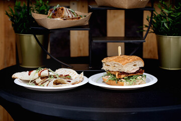Street Food Sandwich and Wrap Display