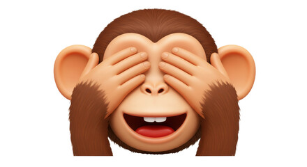 Isolated see no evil monkey emoji © Niklas