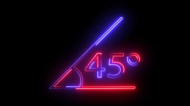 A neon icon at a 45-degree angle, glowing with vibrant colors, creates a sleek, modern visual, radiating energy and dynamic movement in a stylish, futuristic design.