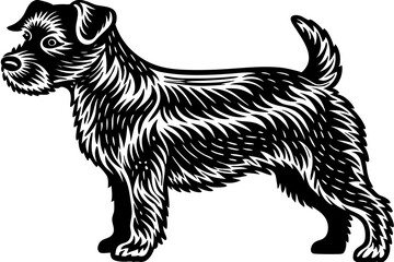 High-resolution image of a wild dog in its natural habitat, showcasing the raw energy, pack behavior, and survival instincts of this unique predator. Ideal for wildlife documentaries, educational cont