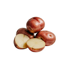 Red Potatoes Rustic Harvest Half Sliced transparent background